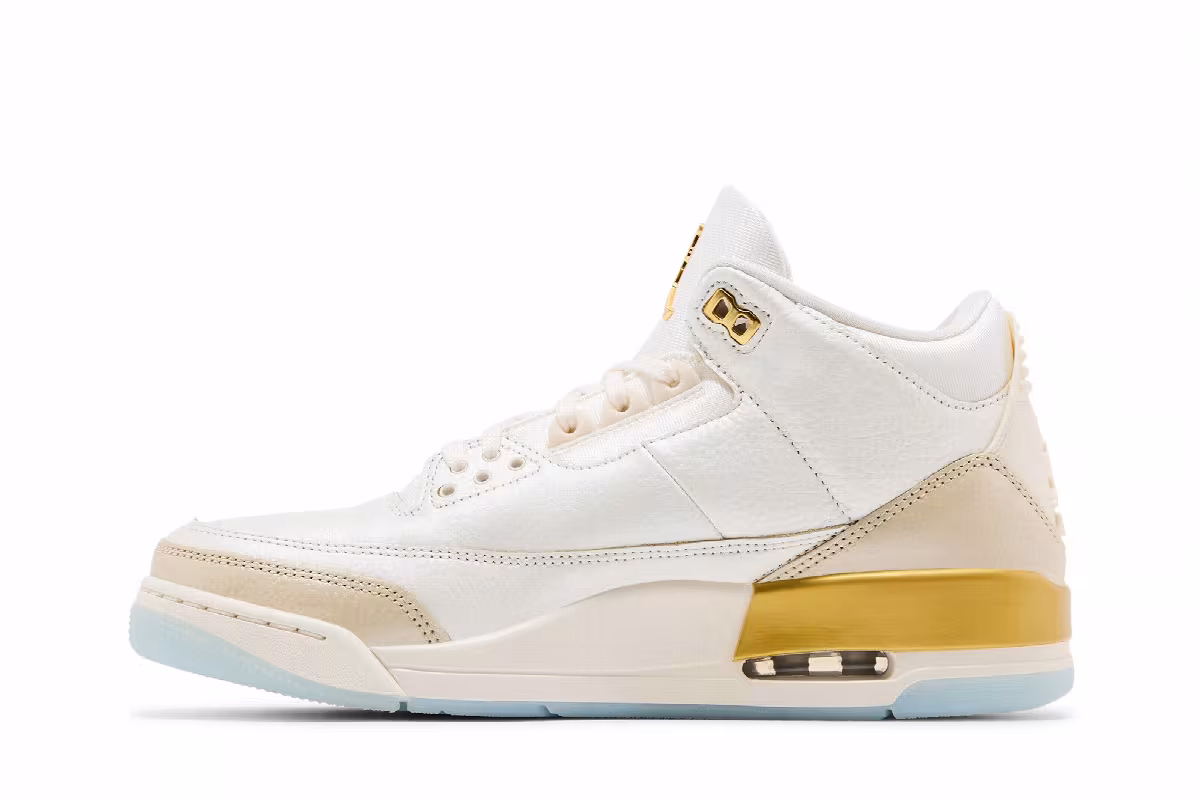 Women's Air Jordan 3 Champagne and Oysters, view 4