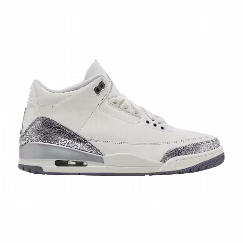 Wmns Air Jordan 3 Retro 'Sail Metallic Silver'