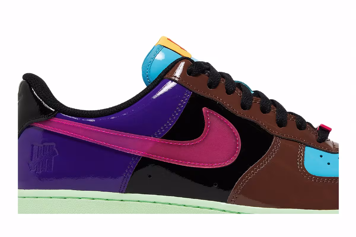 Undefeated x Nike Air Force 1 Low Pink Prime, view 3