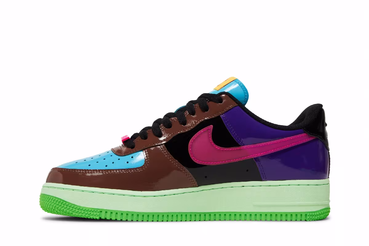 Undefeated x Nike Air Force 1 Low Pink Prime, view 4