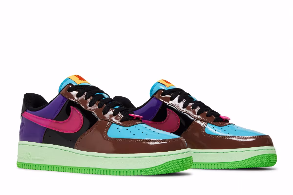 Undefeated x Nike Air Force 1 Low Pink Prime, view 9