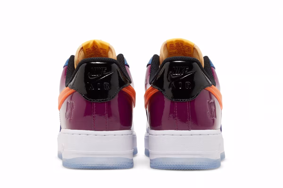 Undefeated x Nike Air Force 1 Low Total Orange, view 7