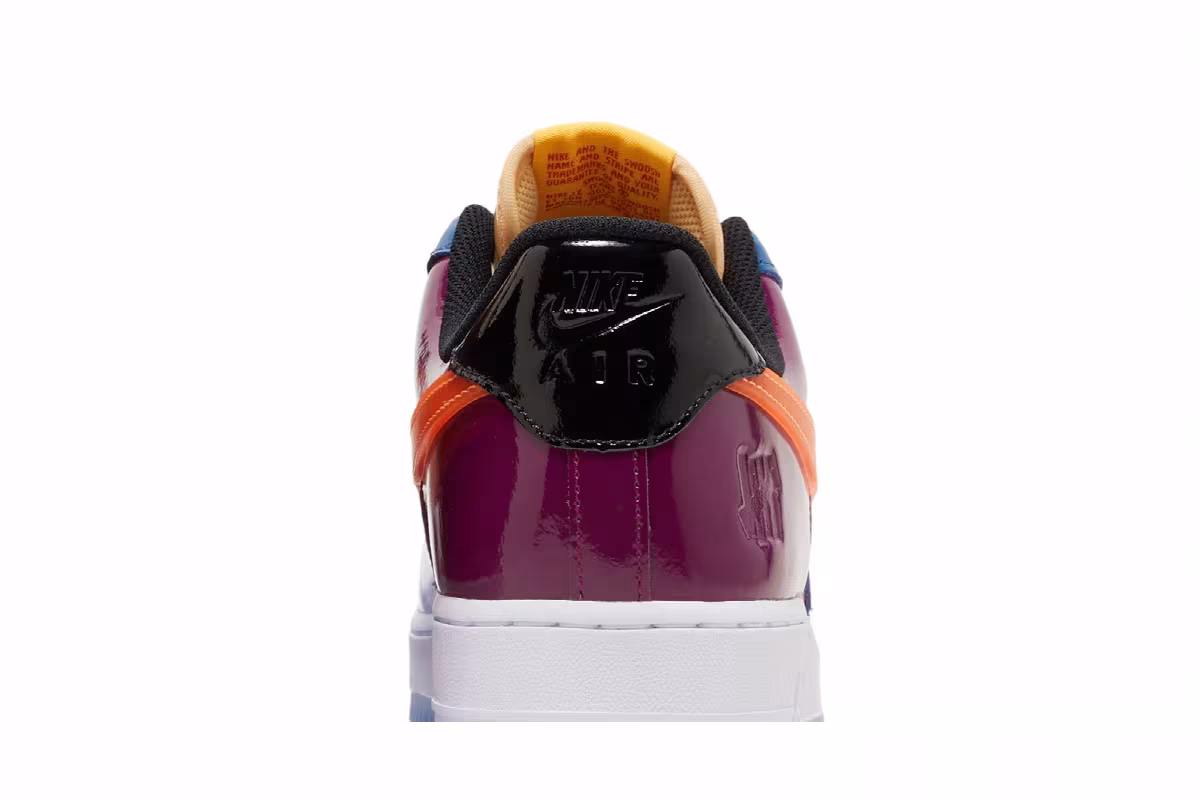 Undefeated x Nike Air Force 1 Low Total Orange, view 8