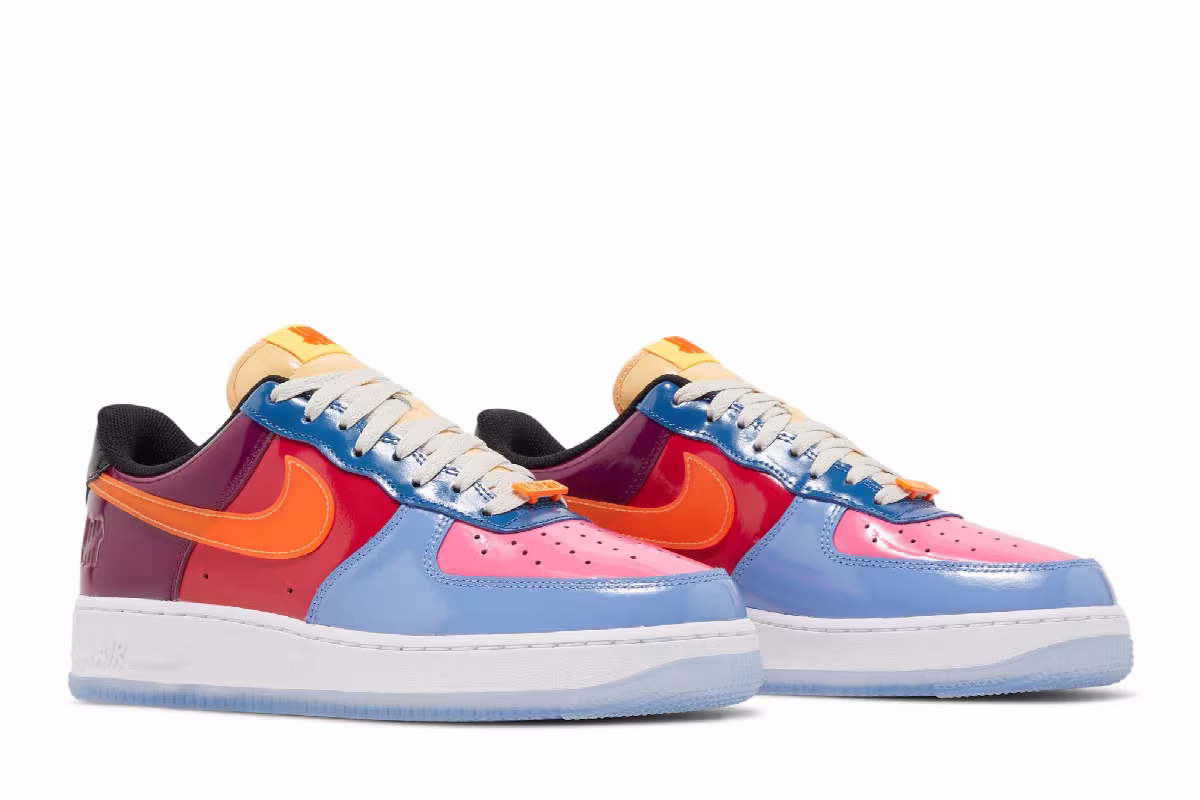 Undefeated x Nike Air Force 1 Low Total Orange, view 9