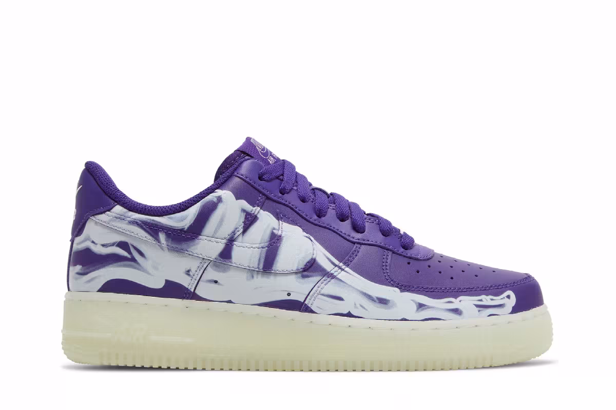 Nike Air Force 1 Low Purple Skeleton, view 2