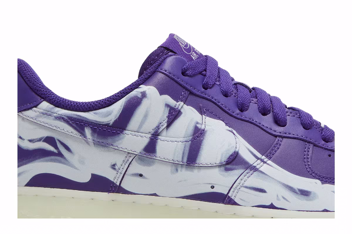 Nike Air Force 1 Low Purple Skeleton, view 3