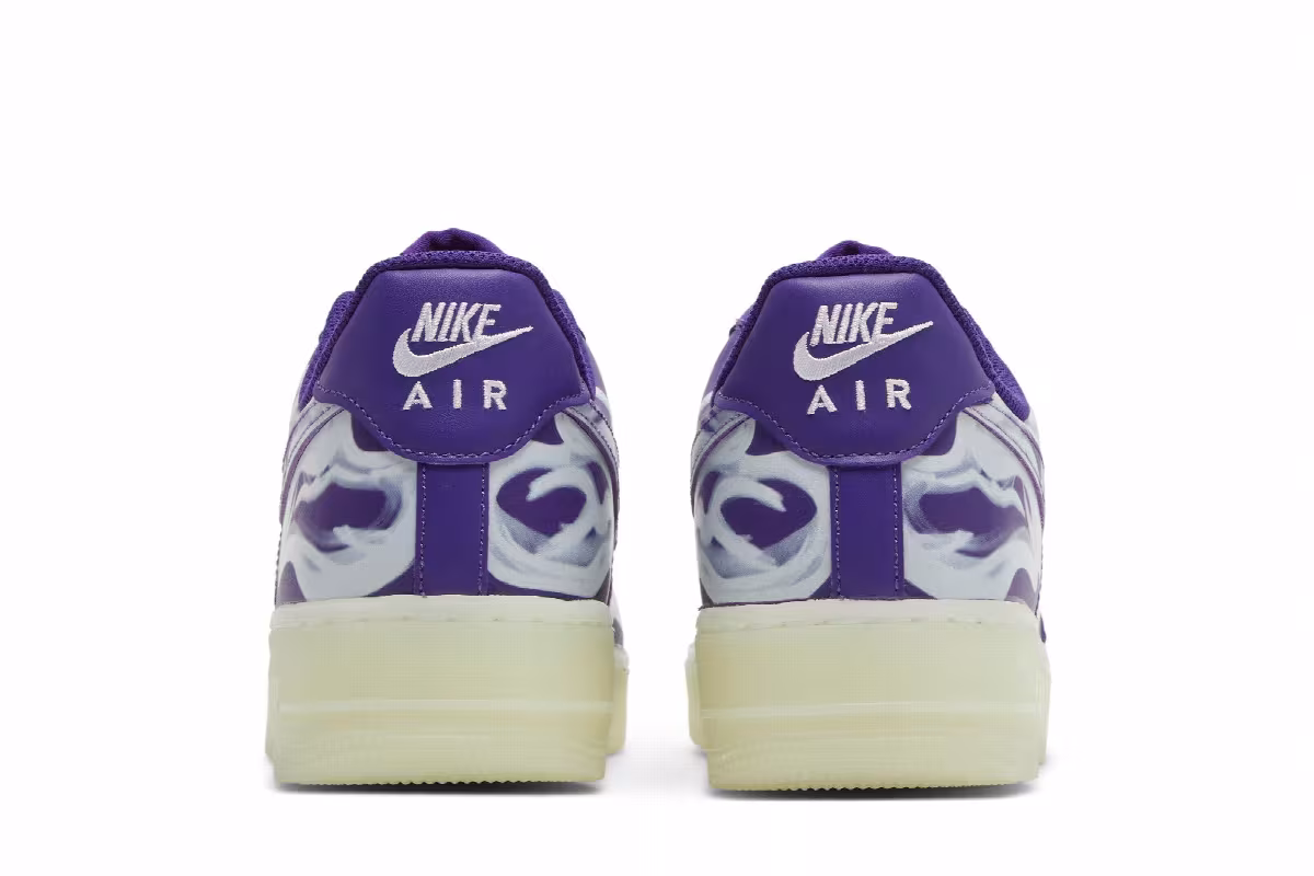 Nike Air Force 1 Low Purple Skeleton, view 7