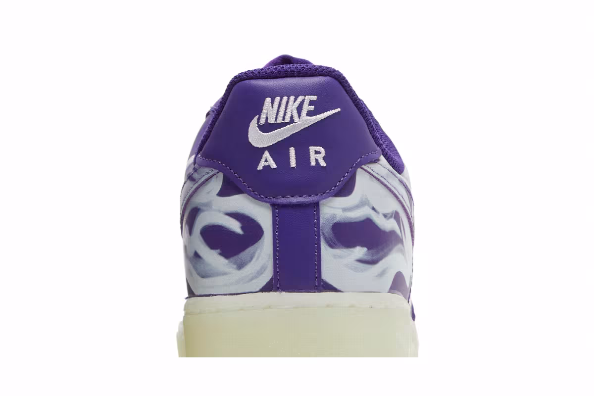 Nike Air Force 1 Low Purple Skeleton, view 8