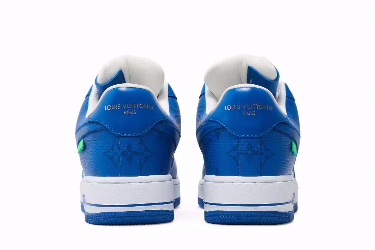Louis Vuitton x Nike Air Force 1 Low White Team Royal, view 7