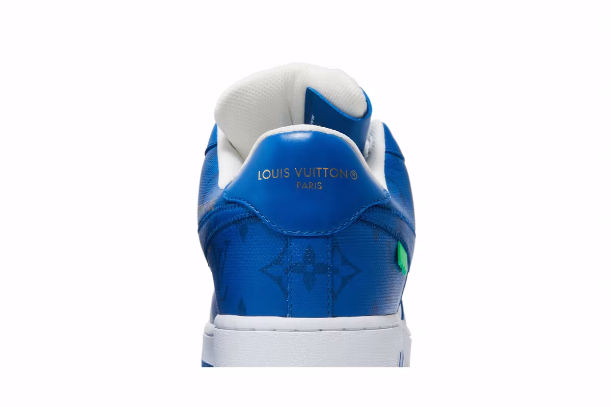 Louis Vuitton x Nike Air Force 1 Low White Team Royal, view 8