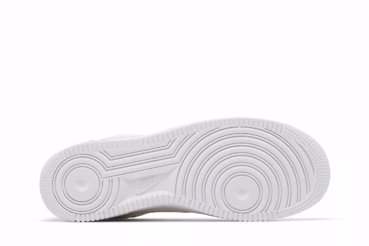 Louis Vuitton x Nike Air Force 1 Low Triple White, view 5