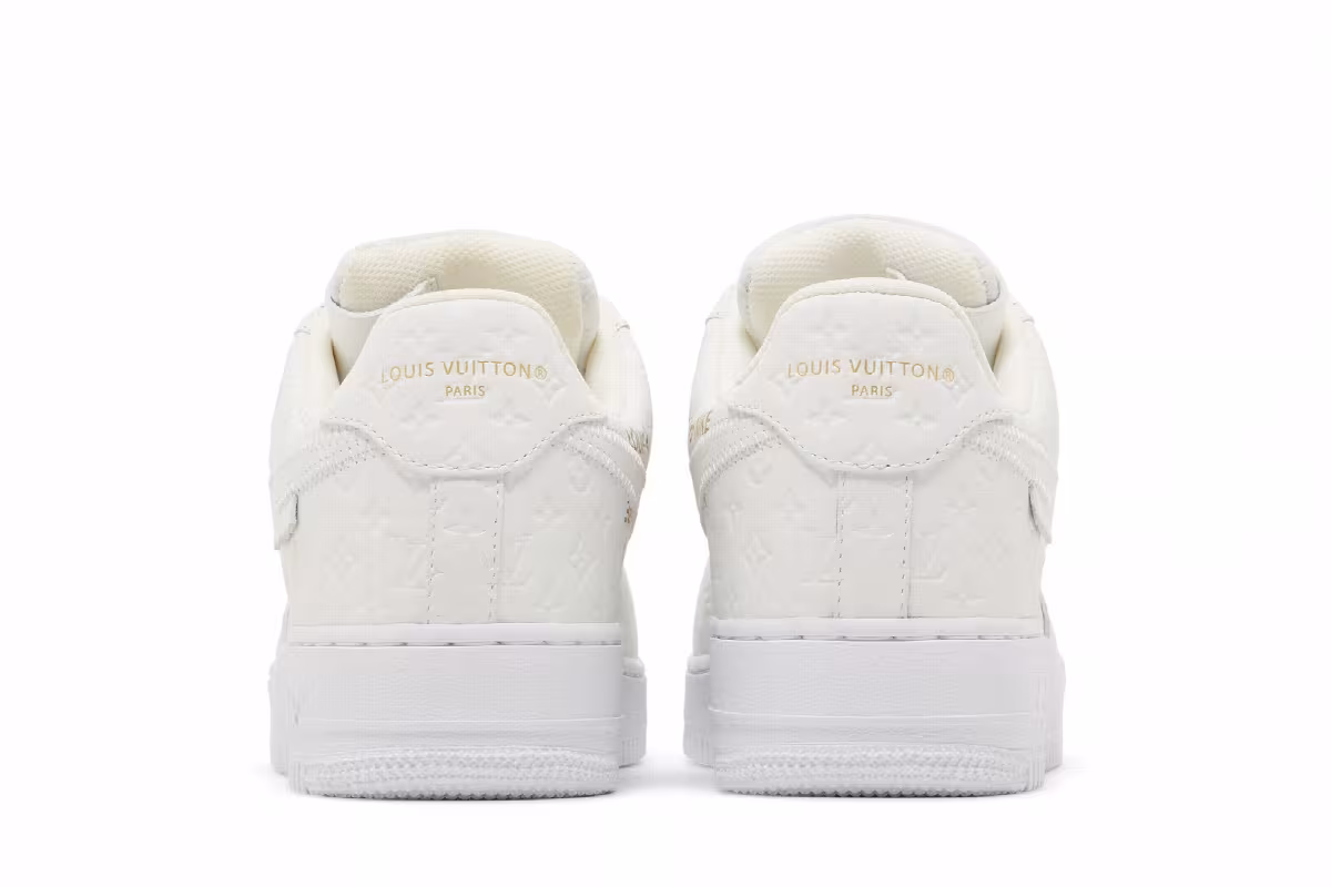 Louis Vuitton x Nike Air Force 1 Low Triple White, view 7