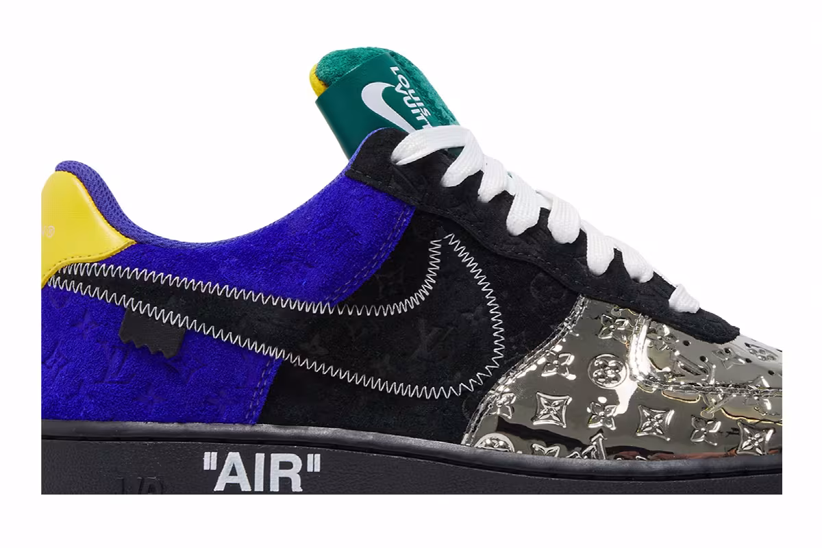 Louis Vuitton x Nike Air Force 1 Low Multi-Color Patchwork, view 3