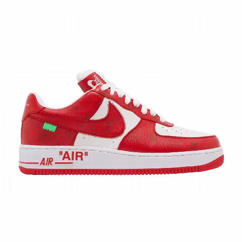 Louis Vuitton x Nike Air Force 1 Low 'White Comet Red'