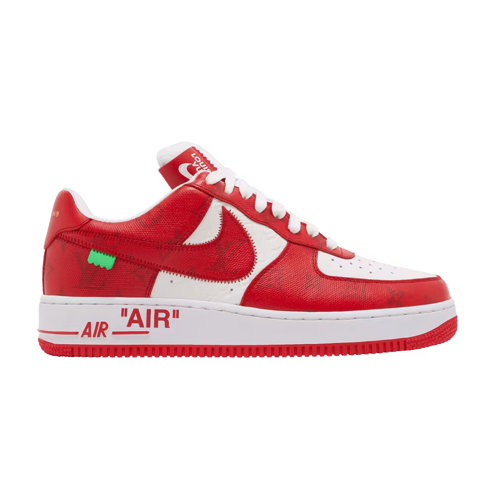Louis Vuitton x Nike Air Force 1 Low White Comet Red