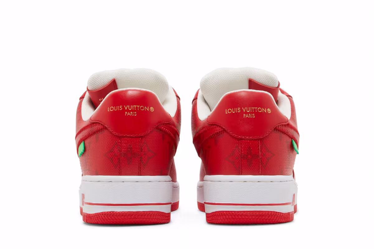Louis Vuitton x Nike Air Force 1 Low White Comet Red, view 7