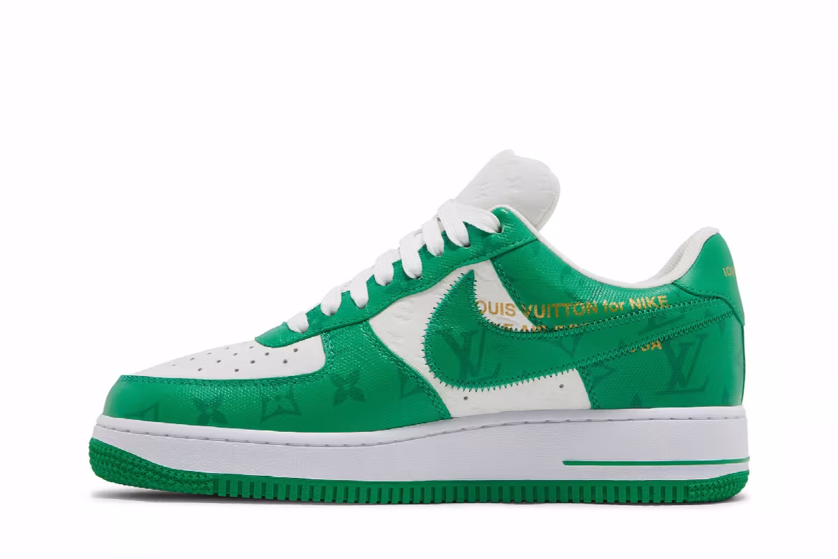 Louis Vuitton x Nike Air Force 1 Low White Gym Green, view 4