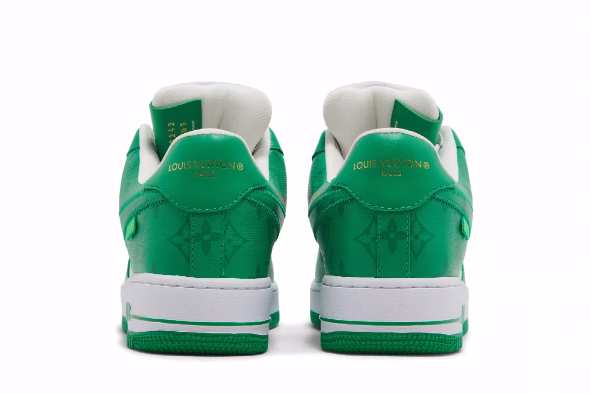 Louis Vuitton x Nike Air Force 1 Low White Gym Green, view 7