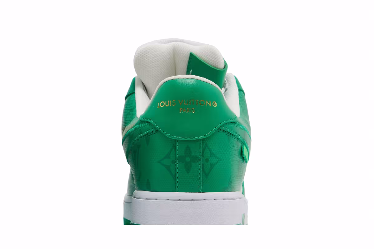Louis Vuitton x Nike Air Force 1 Low White Gym Green, view 8