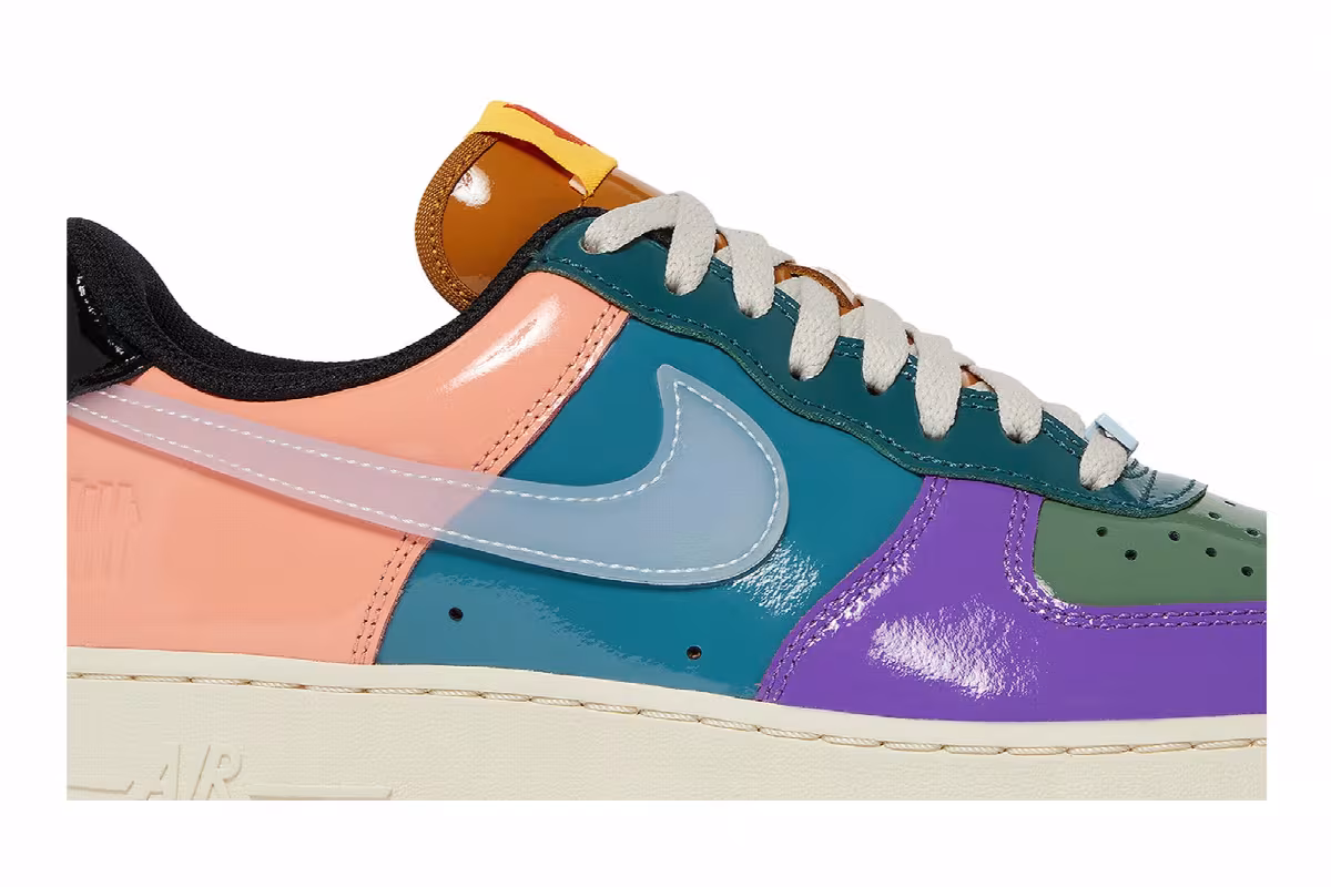 Undefeated x Nike Air Force 1 Low Celestine Blue, view 3