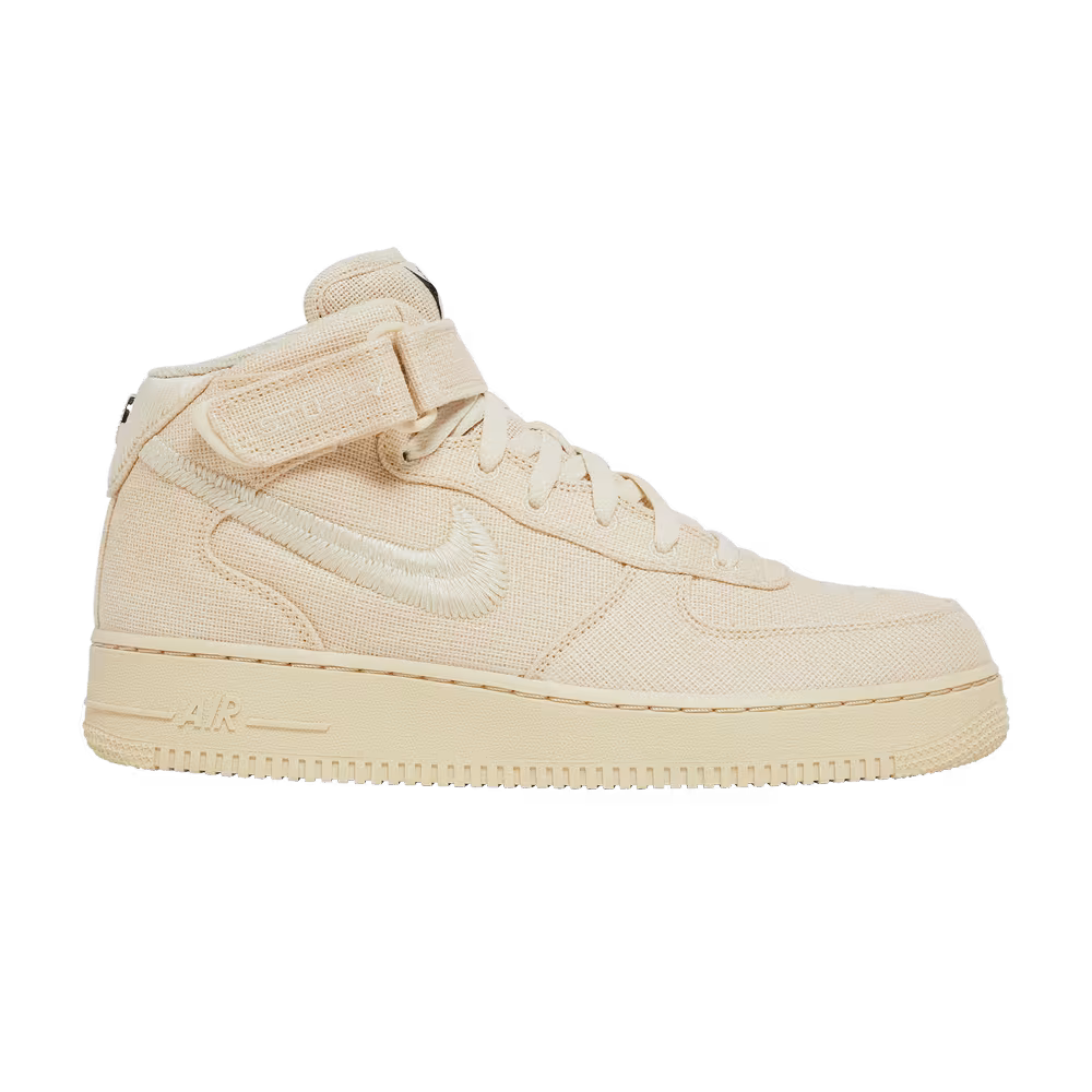 Stussy x Nike Air Force 1 Mid Fossil