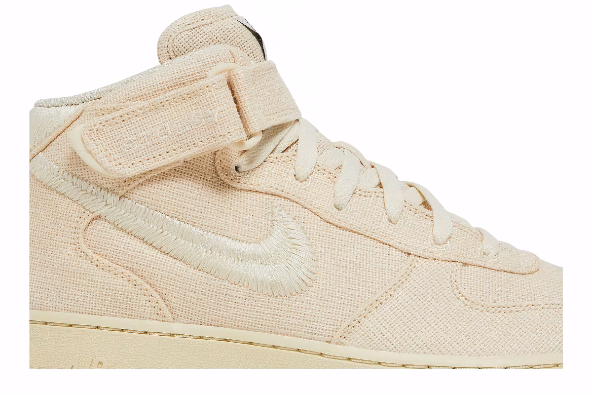 Stussy x Nike Air Force 1 Mid Fossil, view 3
