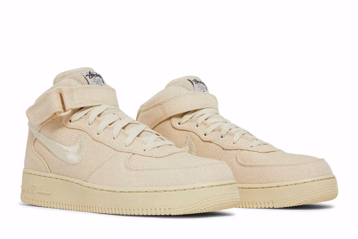 Stussy x Nike Air Force 1 Mid Fossil, view 9