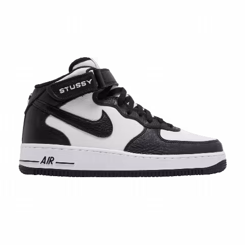 Stussy x Nike Air Force 1 Mid 'Black White'
