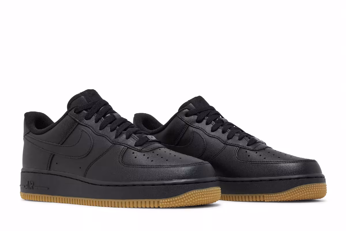 Nike Air Force 1 Black Gum, view 9
