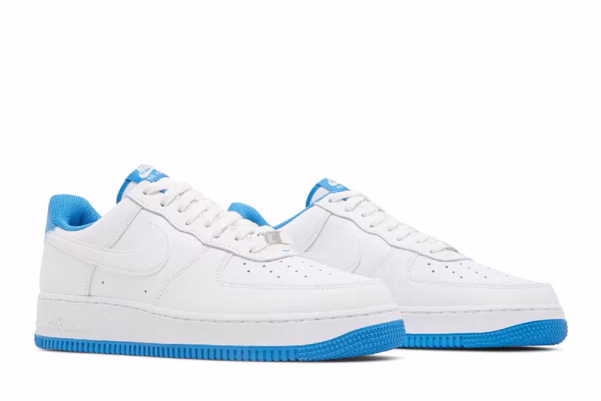 Nike Air Force 1 White Light Photo Blue, view 9