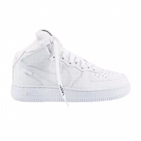 Louis Vuitton x Nike Air Force 1 Mid 'Triple White'