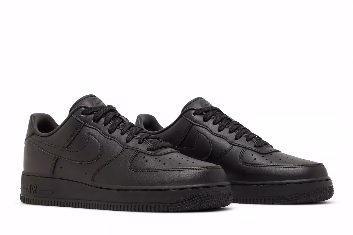 Nike Air Force 1 Fresh - Triple Black, view 9