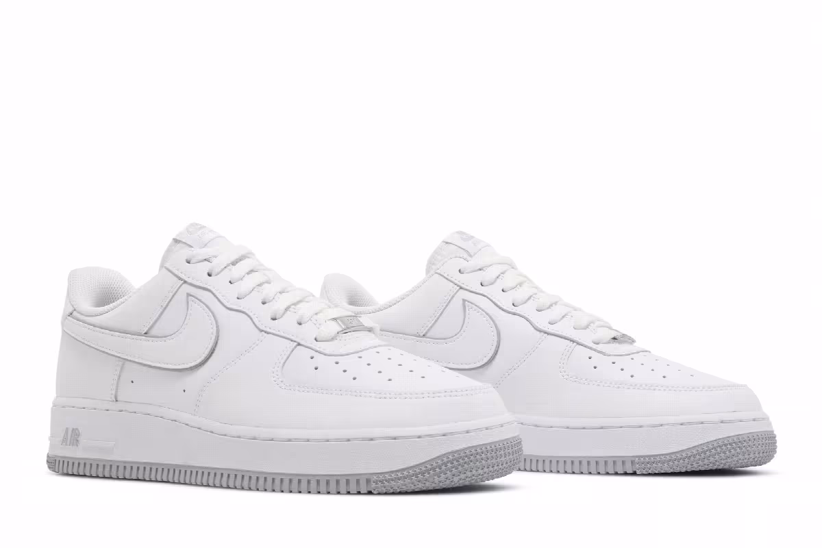 Nike Air Force 1 White Wolf Grey, view 9