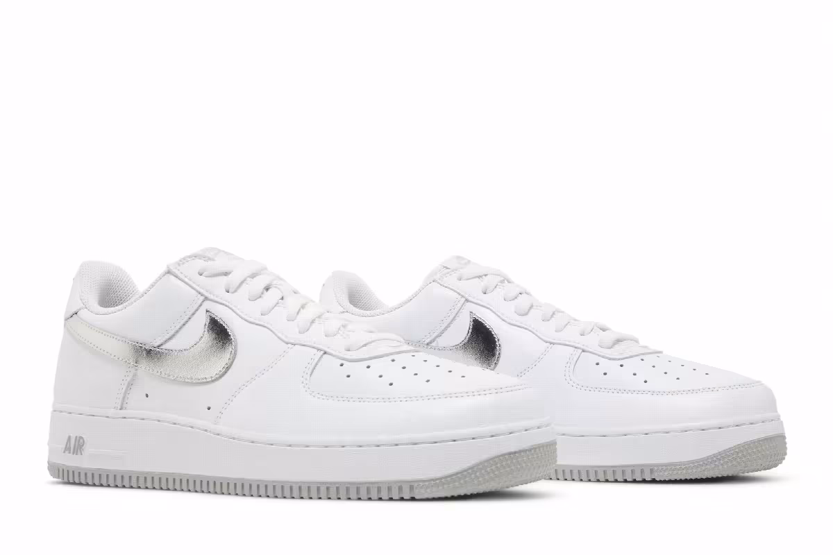 Nike Air Force 1 Low Color of the Month - White Silver, view 9