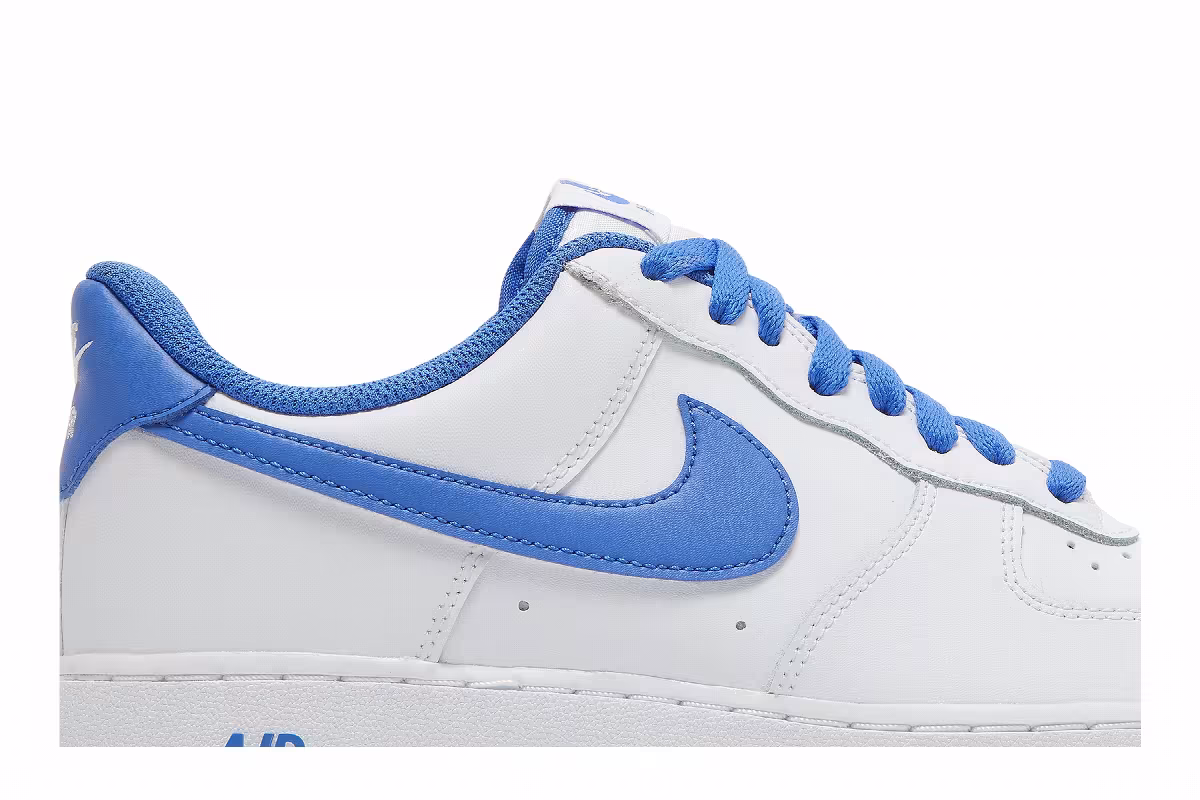 Nike Air Force 1 White Medium Blue, view 3