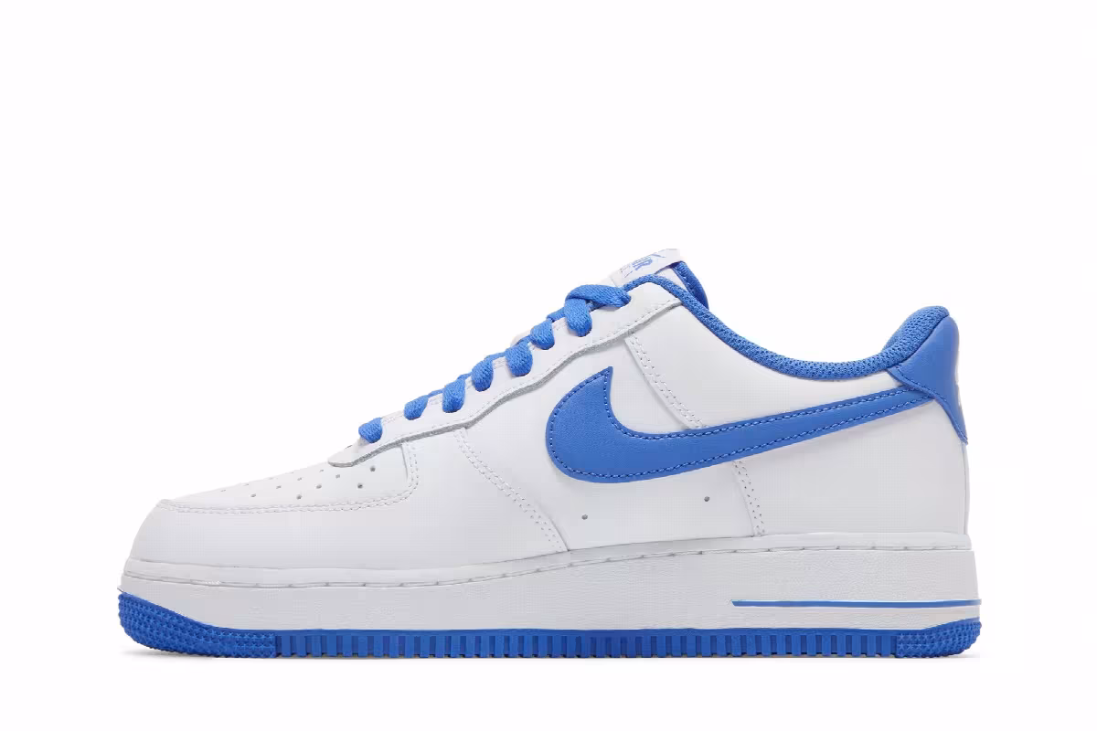 Nike Air Force 1 White Medium Blue, view 4