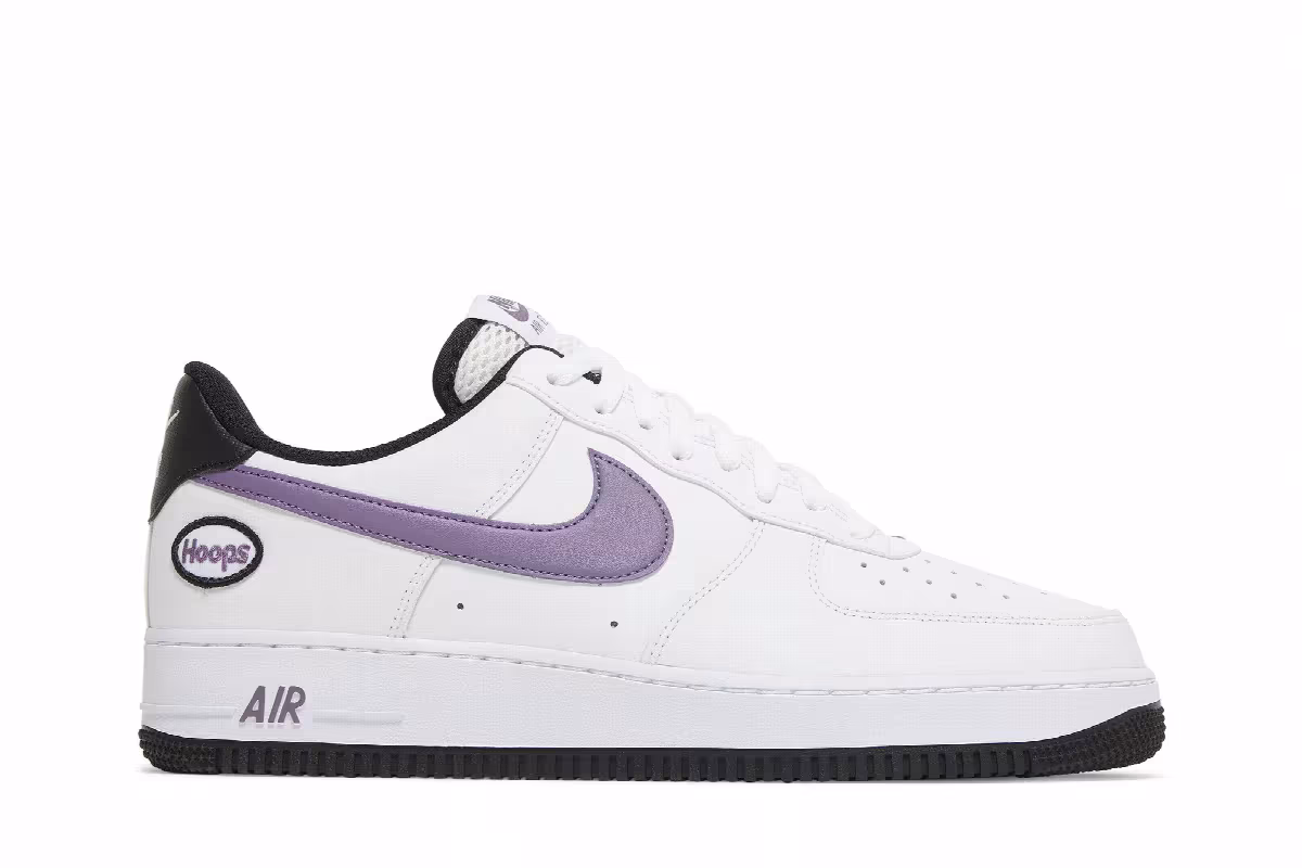 Nike Air Force 1 Hoops - White Canyon Purple, view 2