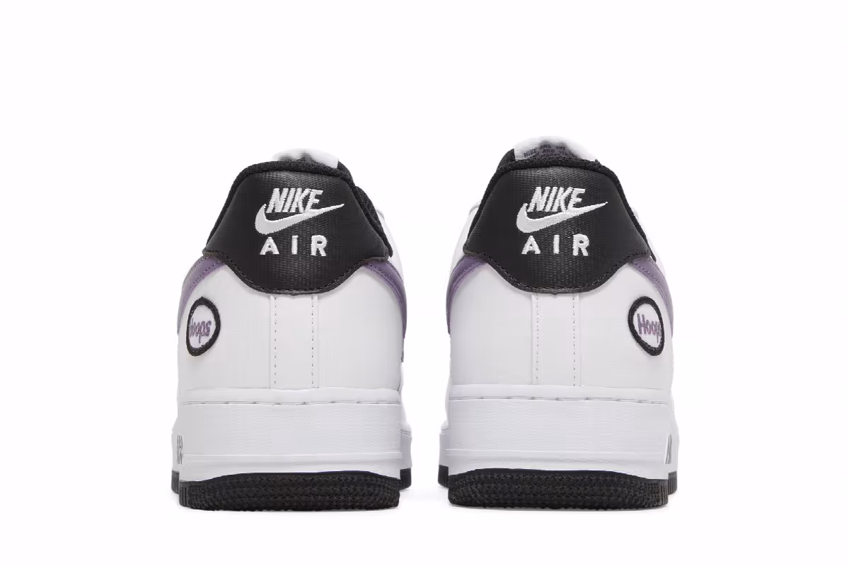 Nike Air Force 1 Hoops - White Canyon Purple, view 7