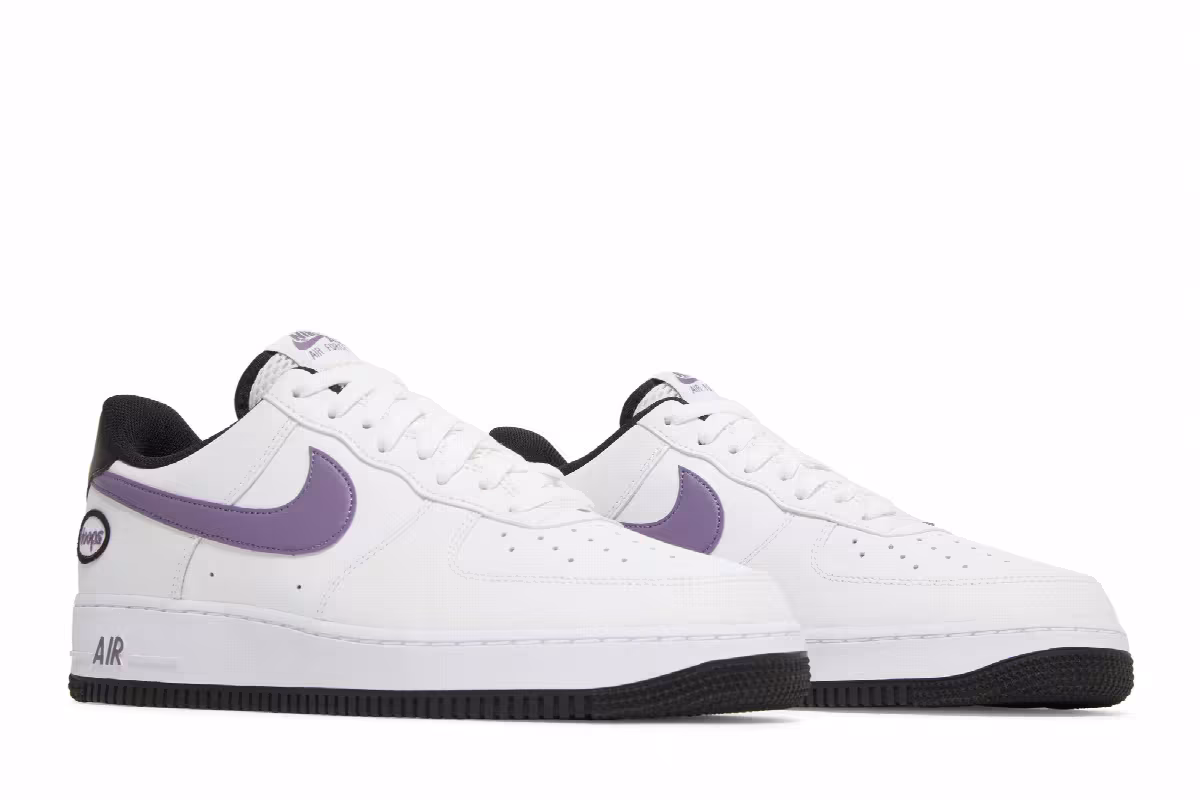 Nike Air Force 1 Hoops - White Canyon Purple, view 9
