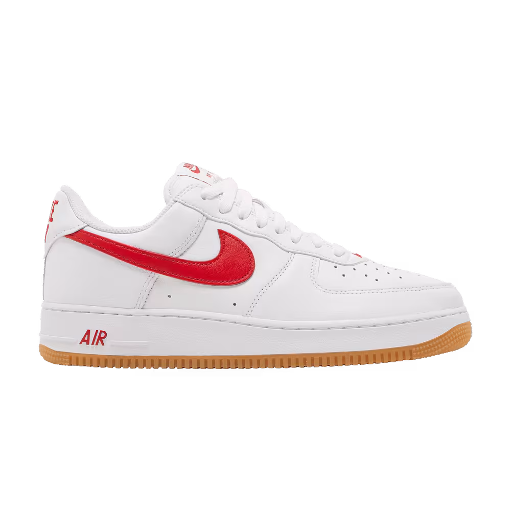 Nike Air Force 1 Low Color of the Month - White University Red