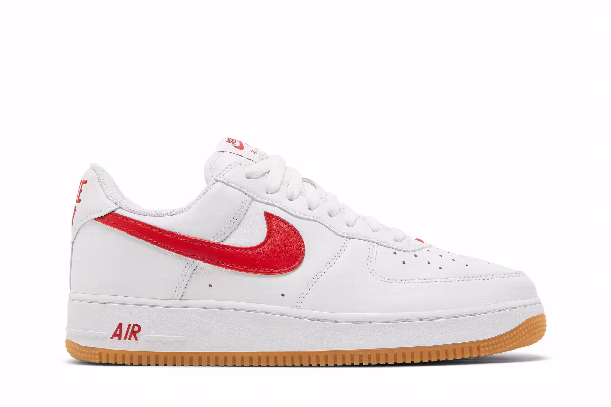 Nike Air Force 1 Low Color of the Month - White University Red, view 2