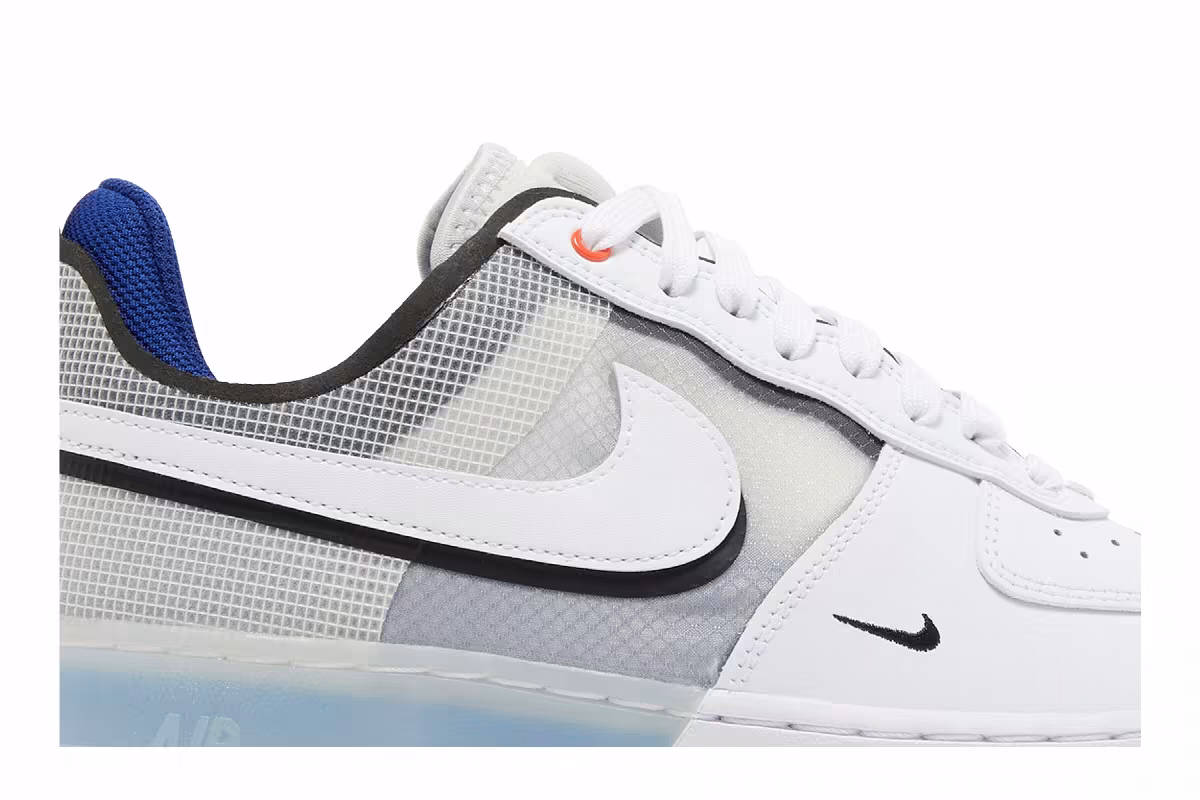 Nike Air Force 1 React White Light Photo Blue, view 3