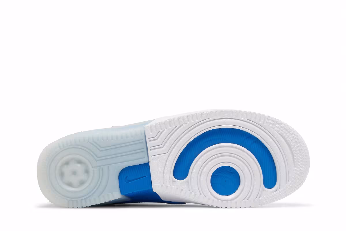 Nike Air Force 1 React White Light Photo Blue, view 5