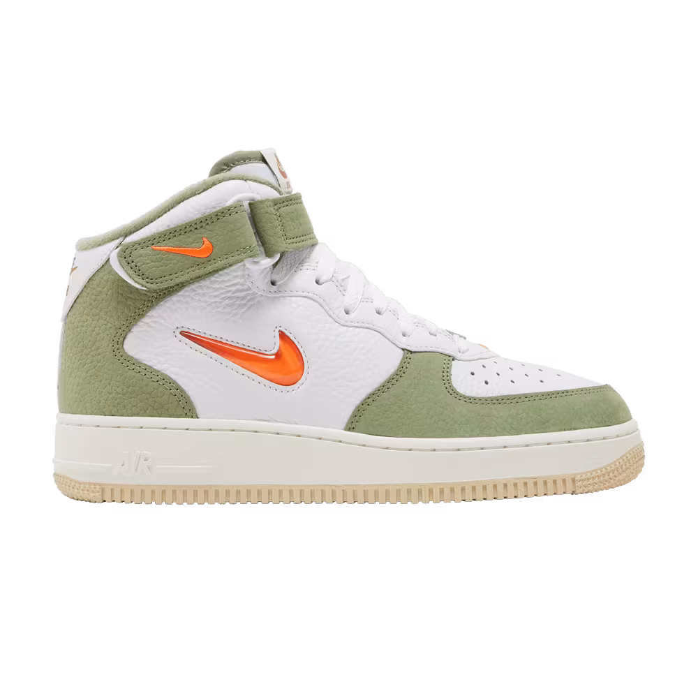 Nike Air Force 1 Mid QS Oil Green Orange