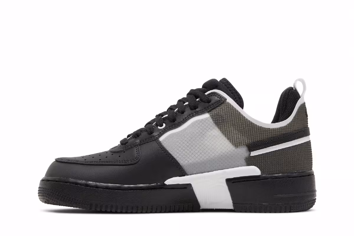 Nike Air Force 1 React Black White, view 4