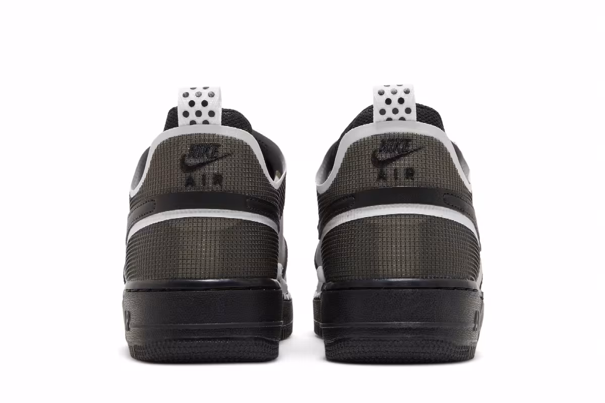 Nike Air Force 1 React Black White, view 7