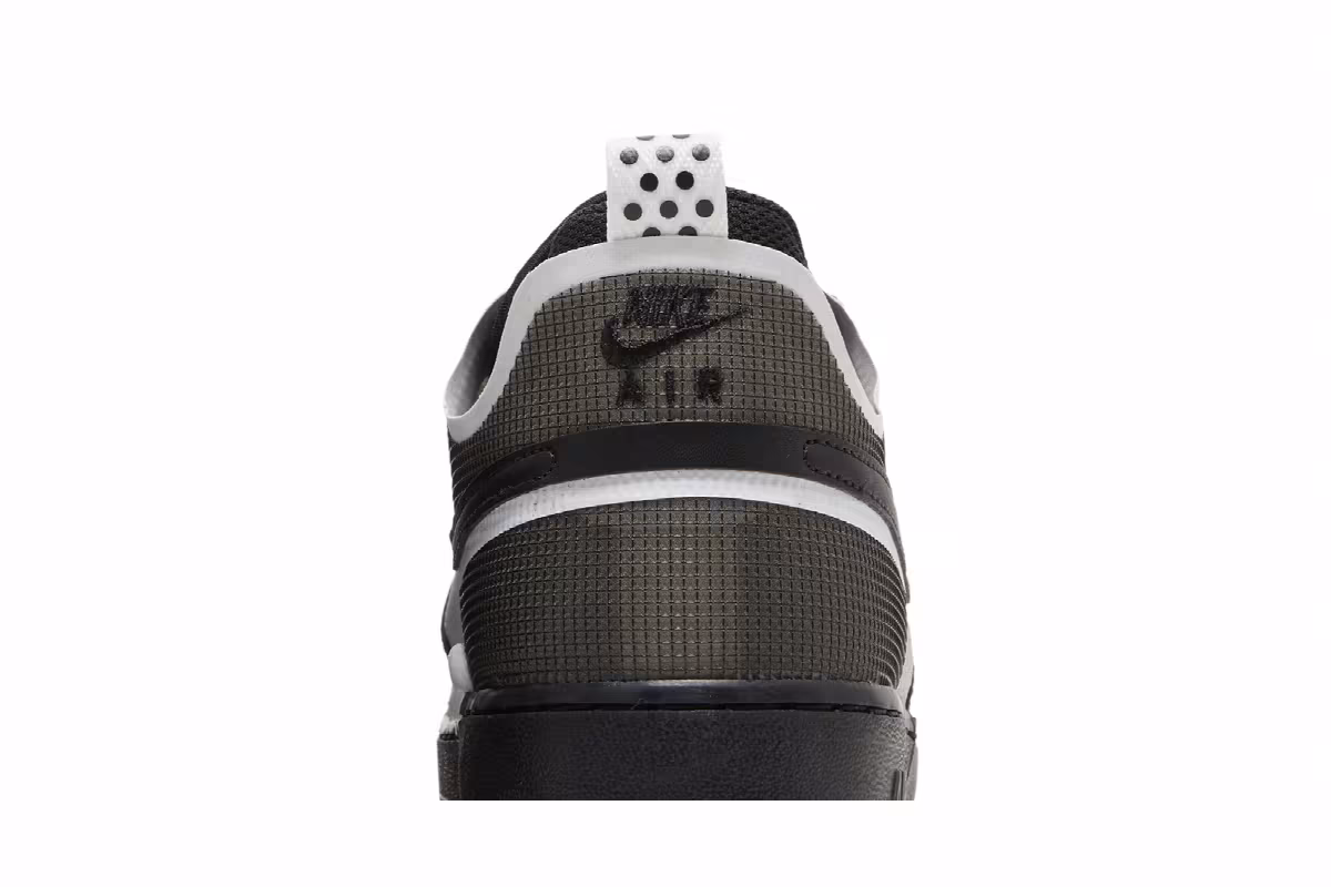 Nike Air Force 1 React Black White, view 8