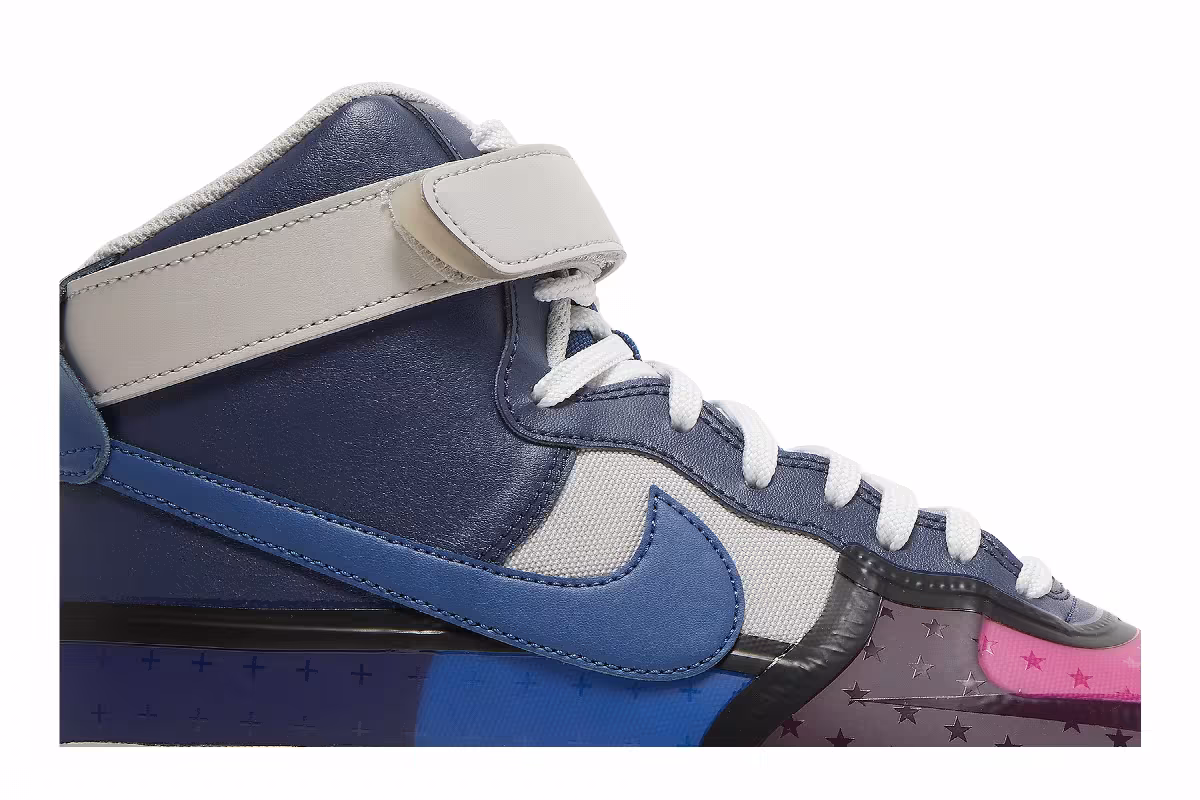 Nike Air Force 1 High Thunder Blue Pink Prime, view 3