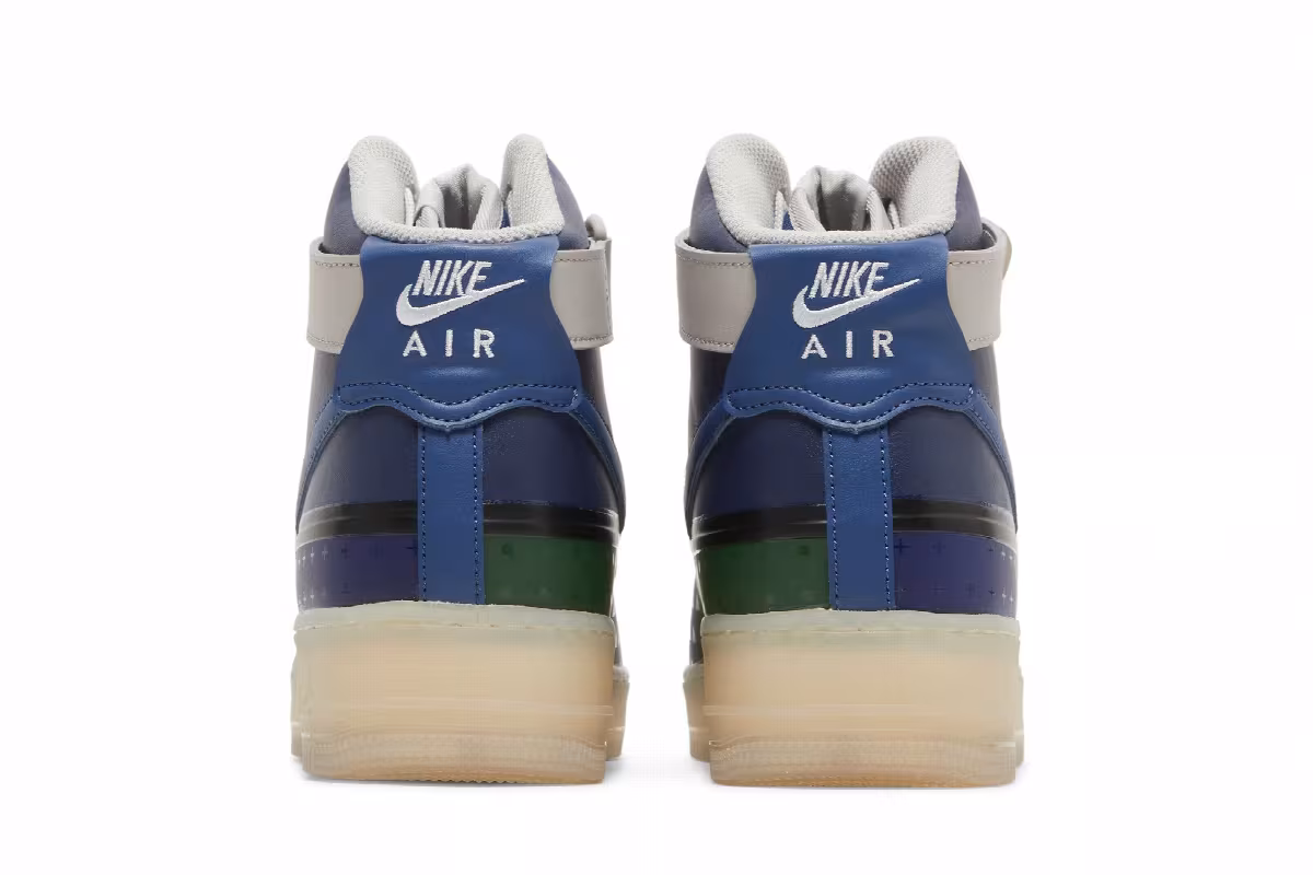 Nike Air Force 1 High Thunder Blue Pink Prime, view 7