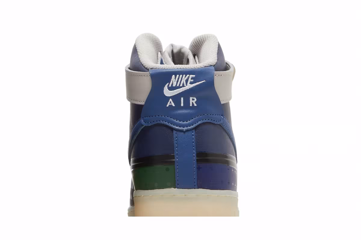 Nike Air Force 1 High Thunder Blue Pink Prime, view 8